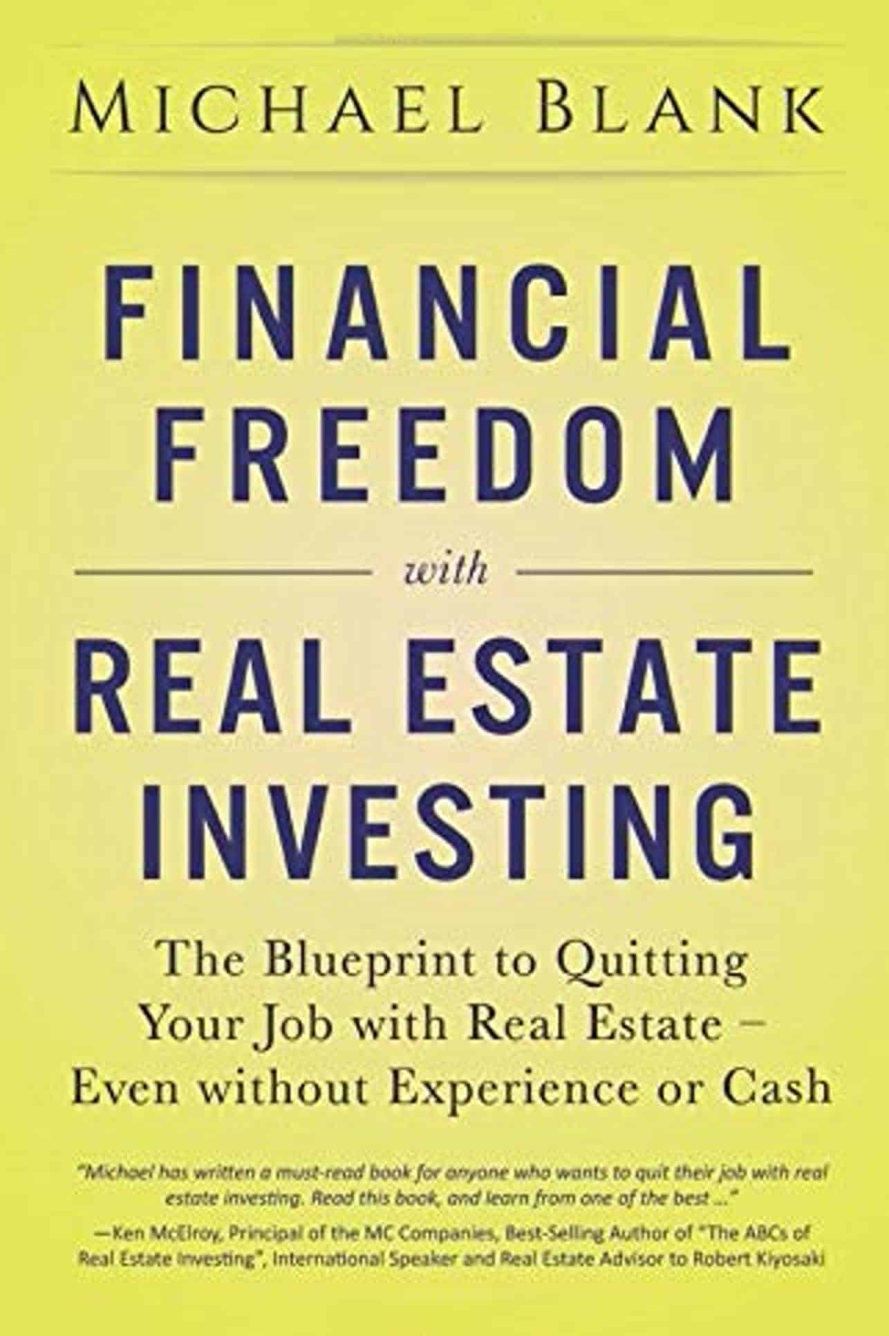 Financial Freedom with Real Estate Investing written by Michael Bland book cover
