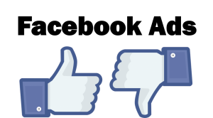 The contains the Like button on facebook up and down, meaning positive or negative