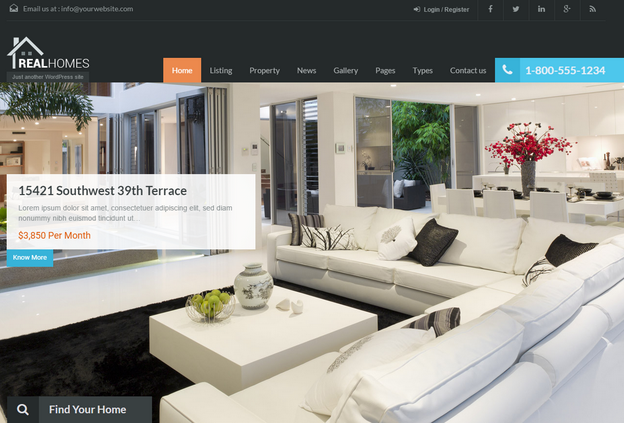 WP Real Homes - WordPress Real Estate Themes